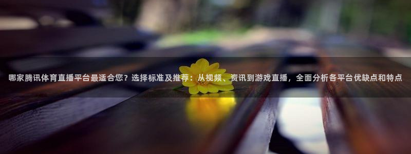 857免费nba在线直播观看：哪家腾讯体育直播平台最适合您？选择标准及推荐：从视频、资讯到游戏直播，全面分析各平台优缺点和特点